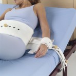Muñequera loneta a cama, cierre magnético 