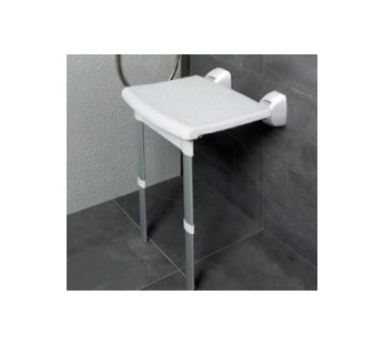 Asiento de ducha plegable con patas 