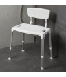 Silla de ducha QUATTRO con respaldo 